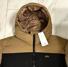Lacoste Men S Colorblock Puffer Jacket
