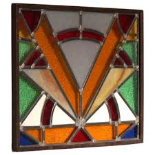 Art Deco Scandinavian Colored Glass