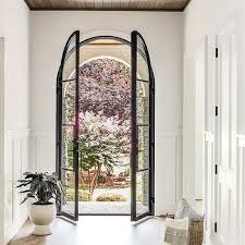 Black Arched Front Door Design Ideas