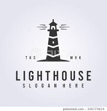 Lighthouse Symbol Logo Icon Black