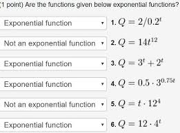 Exponential Function 1 Q