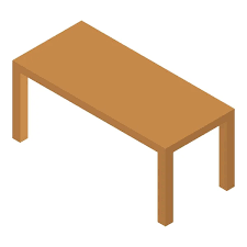 Wood Bench Icon Isometric Style Stock