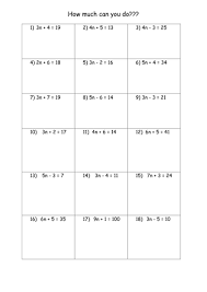 Two Step Equations Solving Equations