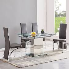 Enke Extending Glass Dining Table