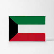Kuwait Flag Canvas Or Metal Wall Art