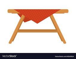 Picnic Table Icon Royalty Free Vector