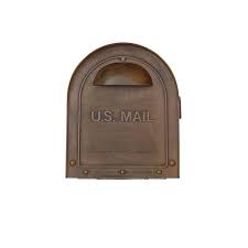 Classic Copper Post Mount Mailbox Scc