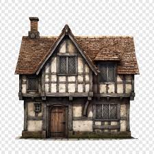 Free Psd Tudor House Isolated On