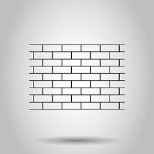 Wall Icon Drawing Brick Texture Vector