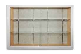 Recessed Display Case With Sliding