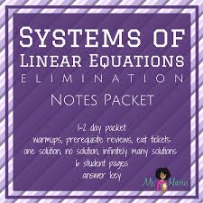 Systems Of Linear Equations