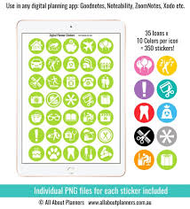 Icon Digital Planner Stickers Calendar