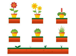 Mini Garden Vector Art Icons And