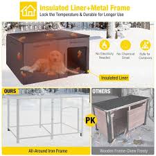 Extra Large Insulated Dog House Soft Liner Inside Gray