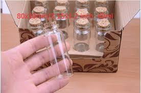 Whole 100pcs Mini Glass Bottles