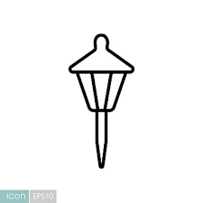 Icon Of A Solarpowered Lamp For Small