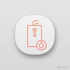 Gas Water Heater App Icon Posters For