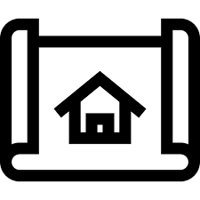 House Plan Basic Straight Lineal Icon