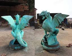 Green Dragons Statue