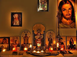 Home Altar Orthodox Icons Candle Sconces