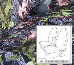 Forest Camo For Ford Ranger Velour A78