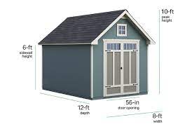 8 Ft X 12 Ft Gable Closeout Shed
