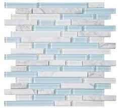 Linear Carrara Turquoise Marble Mixed