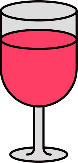 Isolated Wine Glass Icon In Pink Color
