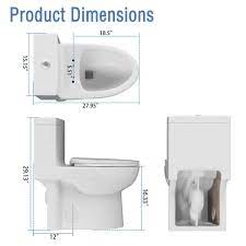 Dual Flush Compact Elongated Toilet