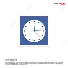 Time Icon Blue Photo Frame Clock Icons