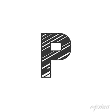 Abstract Initial Letter P Logo Icon