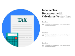 Income Tax Document With Calculator