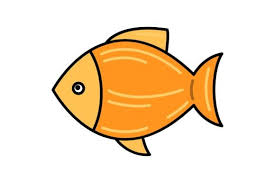 Summer Icon Fish Simple Color Graphic
