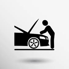 Automotive Repair Icon Car Service Man