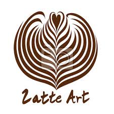 Rosetta Latte Art Coffee Logo Icon Wall