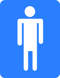 Men Bathroom Blue Sign Clip Art At