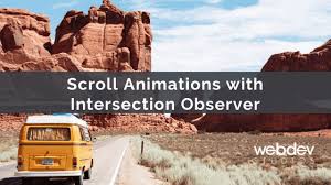 scroll animations with intersection