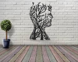 Abtract Faces Art Tree Wall Art Decor