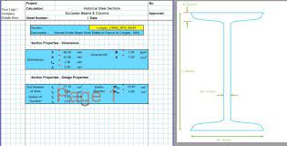 i beam section properties calculator