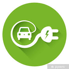 Wall Mural Electric Car Icon Pixers Uk