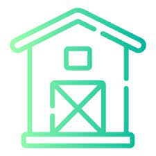 Garden Shed Generic Gradient Icon