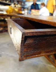 Primitive Rustic Old Fir Refectory Desk