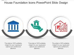 House Foundation Icons Powerpoint Slide