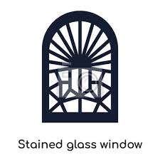 Stained Glass Window Icon Vector Sign