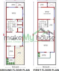 Buy 16x55 House Plan 16 By 55 Front