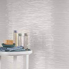 14 Sf Wave White Glossy 3d Wall Tile