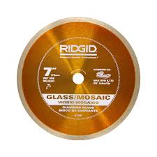 Ridgid 7 In Glass Mosaic Tile Blade Hd