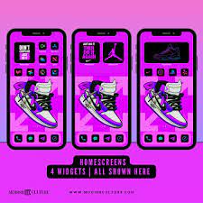 Purple Jordan Iphone Ios14 App Icon