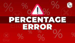 Percentage Error Formula Examples