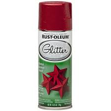 Red Rust Oleum Specialty Glitter Spray